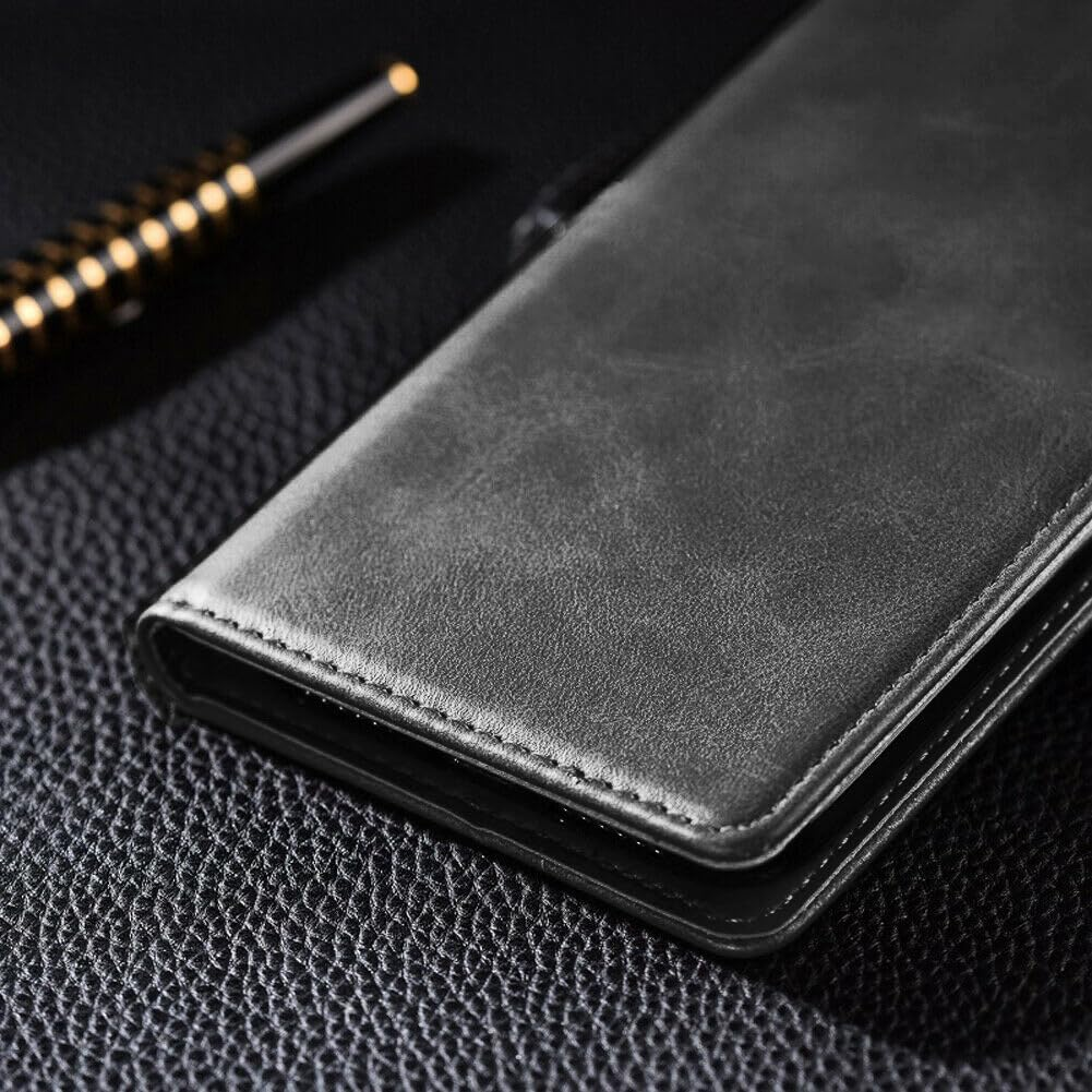 For Oppo A5 Pro 5G Global Version (6.67 Inch) Case, Wallet Cover PU Leather Pockets Shockproof Magnetic Flip Card Holder (For Oppo A5 Pro, Black) image number 4