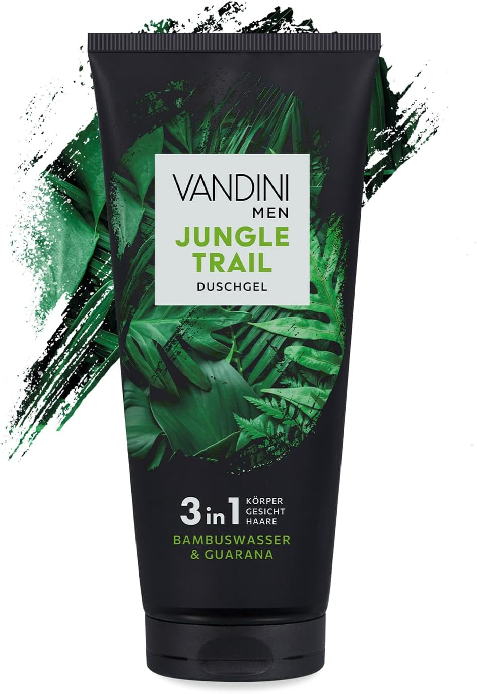 VANDINI MEN JUNGLE TRAIL 3-In-1 Shower Gel for Men, 200 Ml with Bamboo Water & Guarana, 3-In-1 Men'S Shower Gel for All Skin Types, Vegan, Parabens & Silicones, Made in Germany image number 2