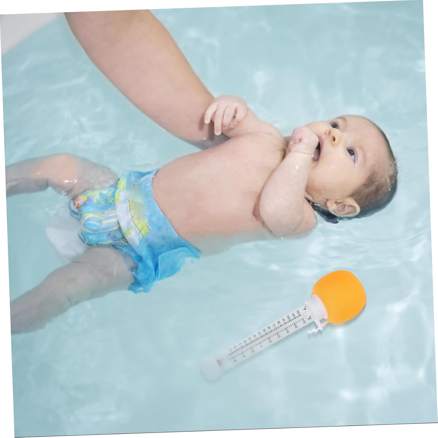 Floating Pool Thermometer Cartoon Design Easy Read Water Temperature Gauge for Spa Bath Tub Nursery Floating Temperature Indicator image number 3