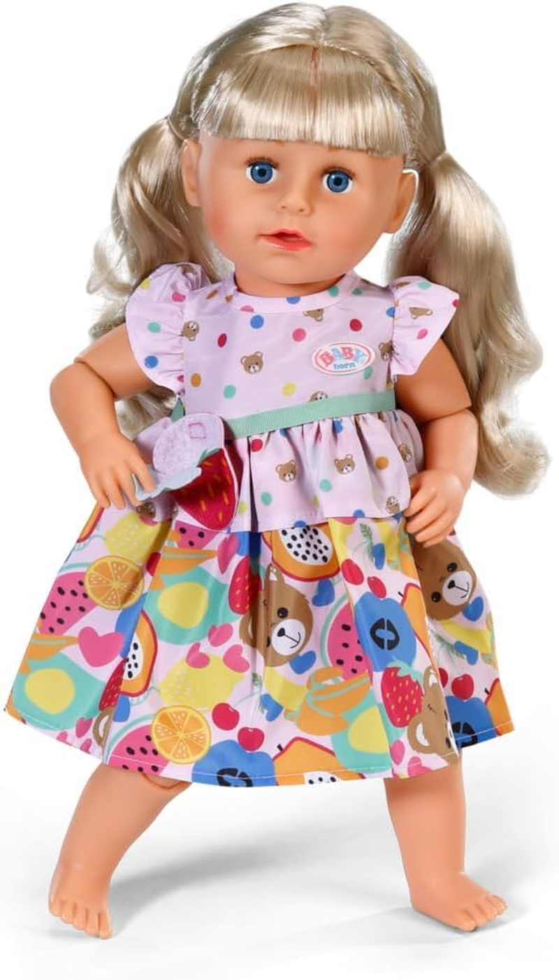 BABY Born Fruit Dress, Cute Outfit with Strawberry Buckle Belt for 43Cm Dolls, 838303 Zapf Creation image number 5