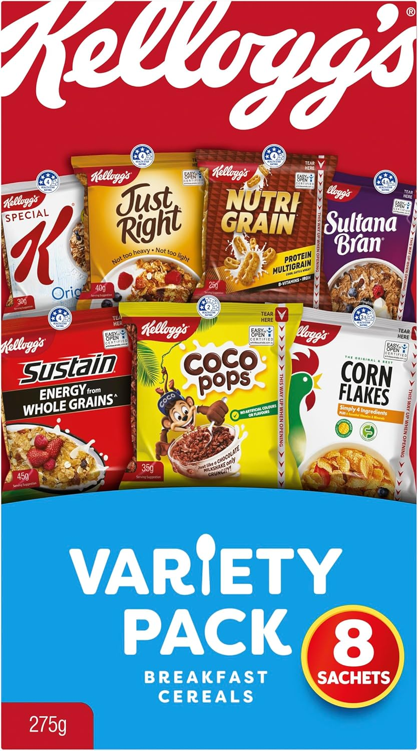 Kellogg'S Variety Pack Assorted Breakfast Cereals 8 Pack image number 5
