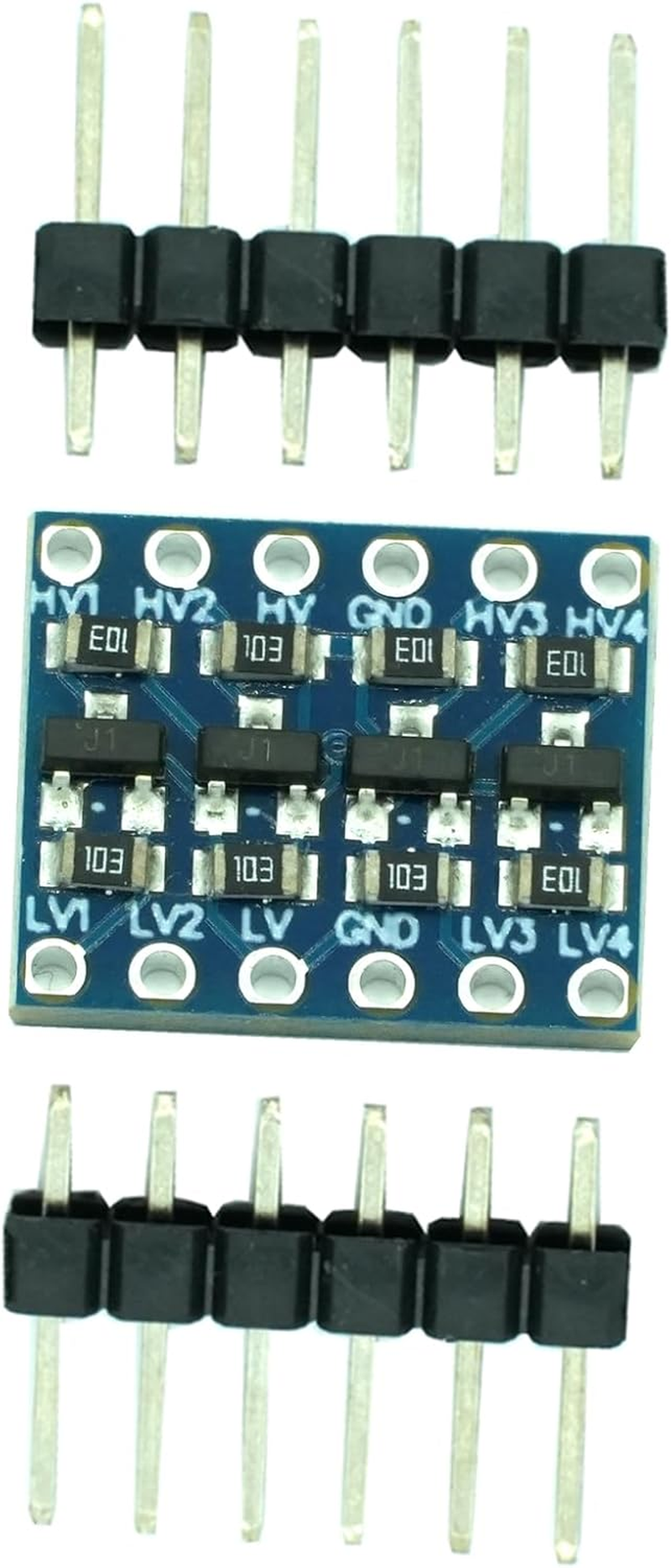 DIGISHUO 10Pcs 4 Channels IIC I2C Logic Level Converter Bi-Directional 3.3V-5V Shifter Module for Arduino (Pack of 10) image number 1