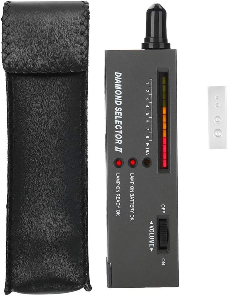 Diamond Tester, Professional Jewellery Drill Pen Testers Jeweler'S Test Equipment Set High Accuracy Movable for Diamonds Sapphire Ruby Crystal Agate Gemstones Discriminator Precision Tool Black image number 5