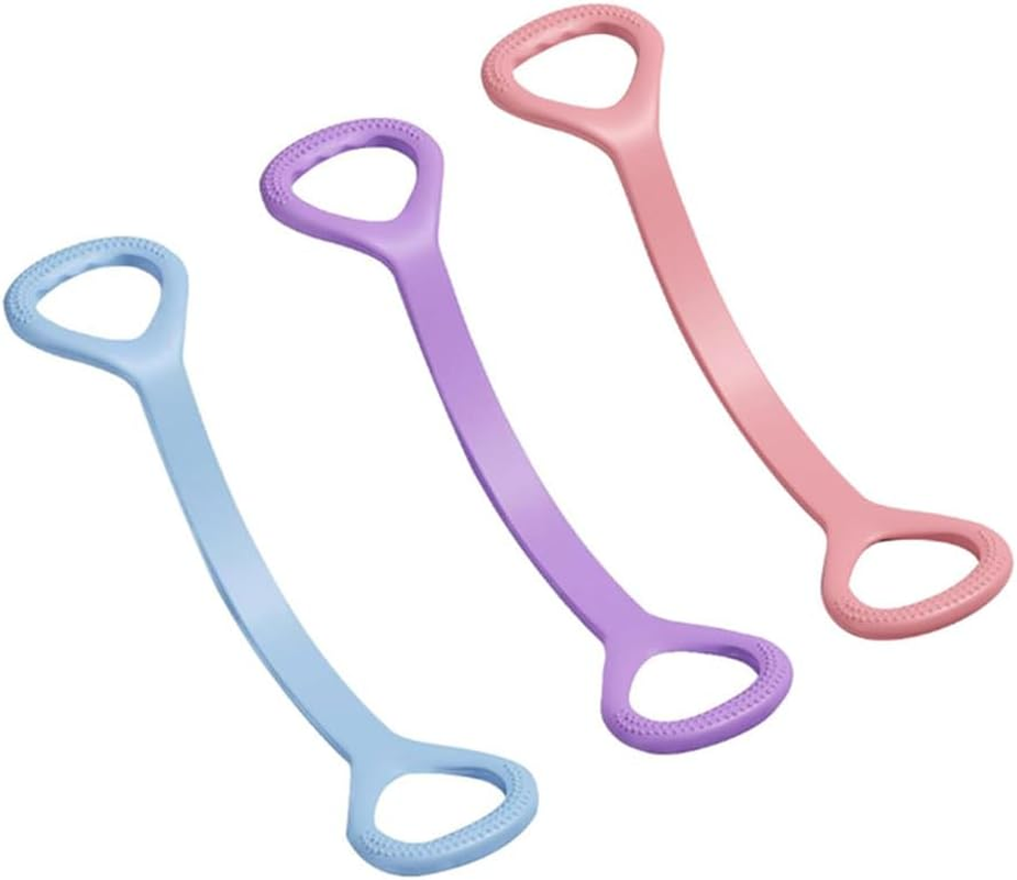 Figure 8 Resistance Band for Women, Elastic Chest Expander Stretch Band, Open Back Tension Rope, Home Fitness Yoga Pull Rope for Back, Shoulder and Arm Training