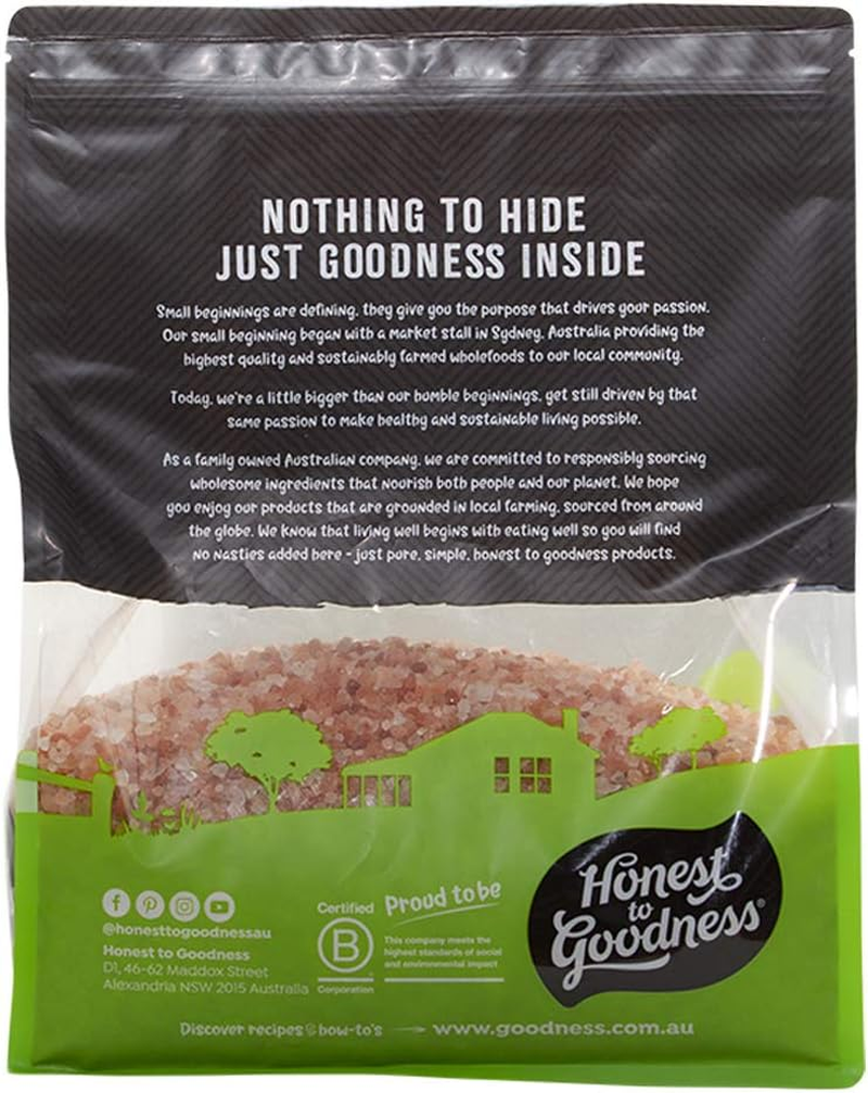 Honest to Goodness, Himalayan Rock Salt - Crystals, 5Kg - Hand-Mined in the Himalayan Mountains. Delightful Pink Colour, Course in Texture and Is a Natural Source of Many Minerals. image number 2