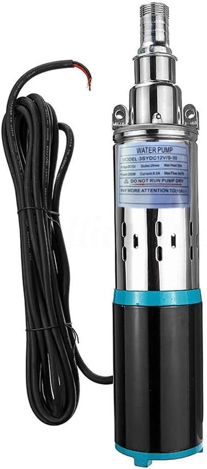 12V 3M&sup3;/H Solar Clear Water Pump Screw Submersible Bore Farm Hole Power Well image number 5