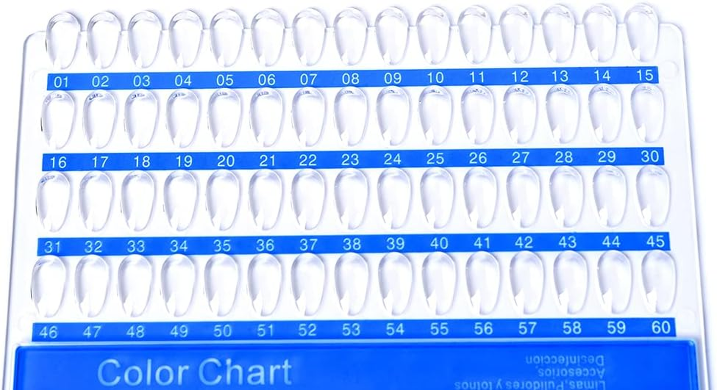 Nail Art Tips Colour Card Display Card Portable Polish Palette Nail Art Polish Practice 120 Colours image number 2