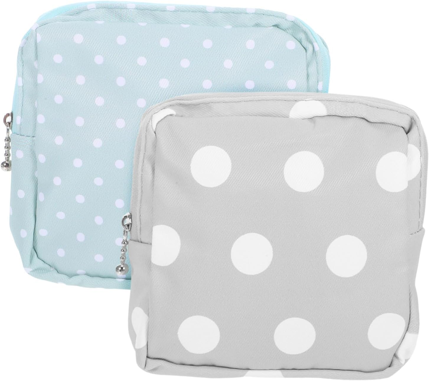 2Pcs Sanitary Pad Storage Bag for Women and Teen Oxford Cloth Menstrual Pouch with Chic Colors Portable Reusable Organizer for Pads Coins and Essentials image number 2