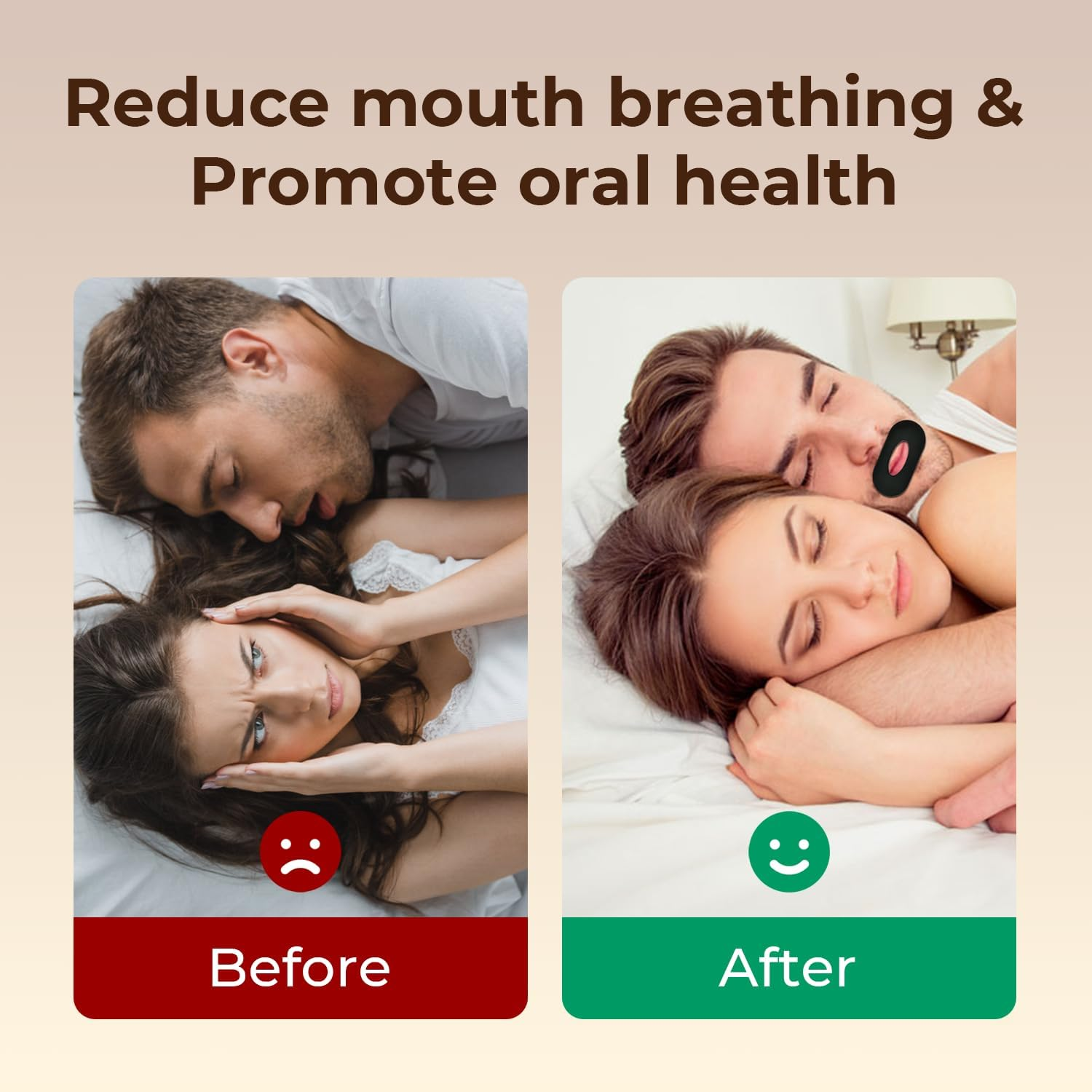 30Pcs Anti-Snoring Mouth Tape, Gentle Sleep Strips for Promoting Nasal Breath & Reducing Snoring, Hypoallergenic & Pain-Free Removal, Suitable for Sensitive Skin image number 3