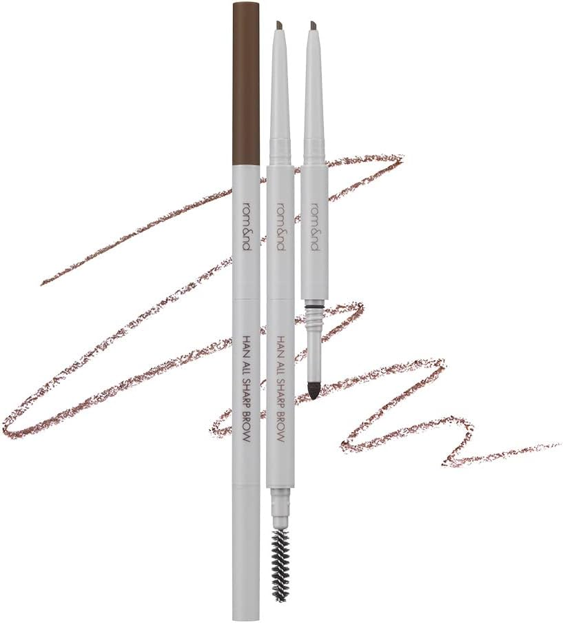 Romand Han All Sharp Brow Eyebrow Pencil, C1 Classic Gray - C2 Grace Taupe image number 4