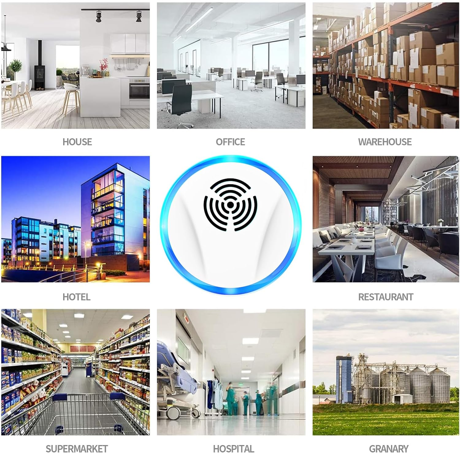 Lickoon 6 Packs Ultrasonic Pest Repeller, Electronic Pest Repeller, Indoor Pest Control for Insects, Cockroaches, Mice, Spiders, Ants, Insects, Pest Repeller