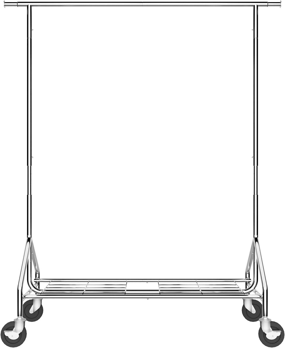 Heavy Duty Metal Clothes Rack - Clothes Rail for Hanging Clothes, 525LBS Capacity Clothing Garment Rack with Wheels, Rolling & Collapsible Design for Commercial & Home Use image number 2