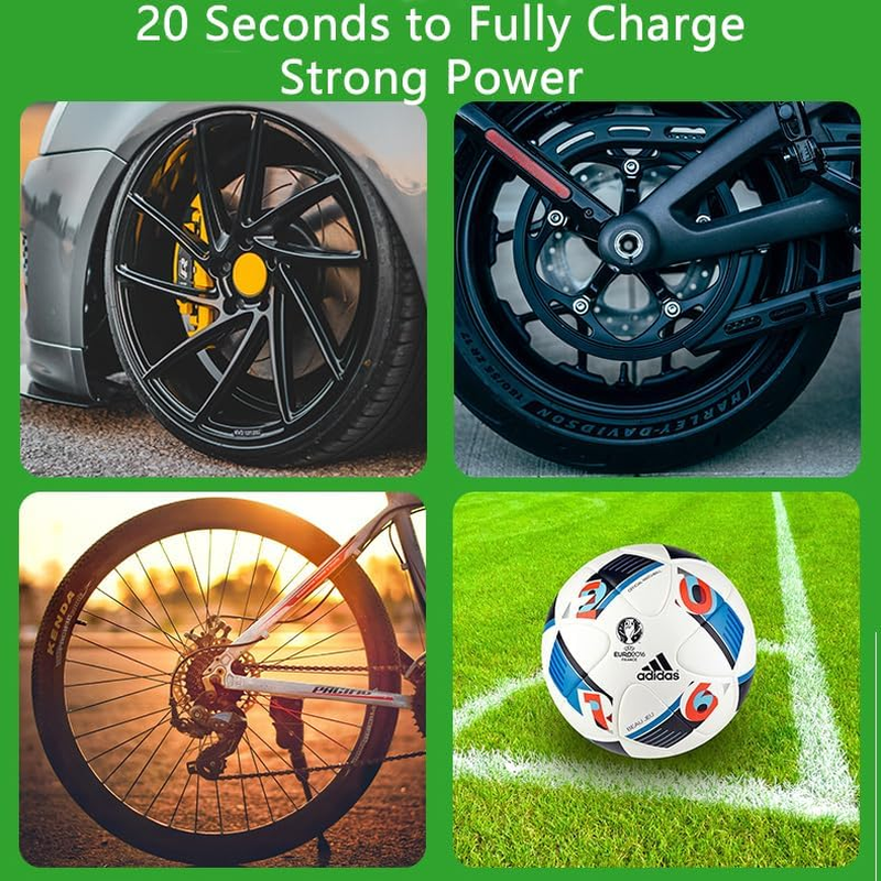 Bicycle Professional Inflation Pump Digital Display,Road Vehicles Wireless Inflation Pump，Can Charge Cars, Motorcycles, and Electric Vehicles image number 3