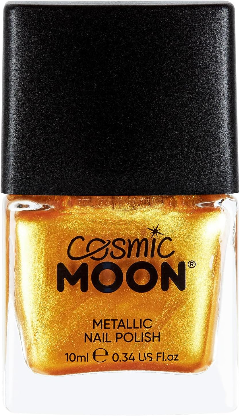 Cosmic Moon - Metallic Nail Polish - 14Ml - for Mesmerising Metallic Nails - Gold
