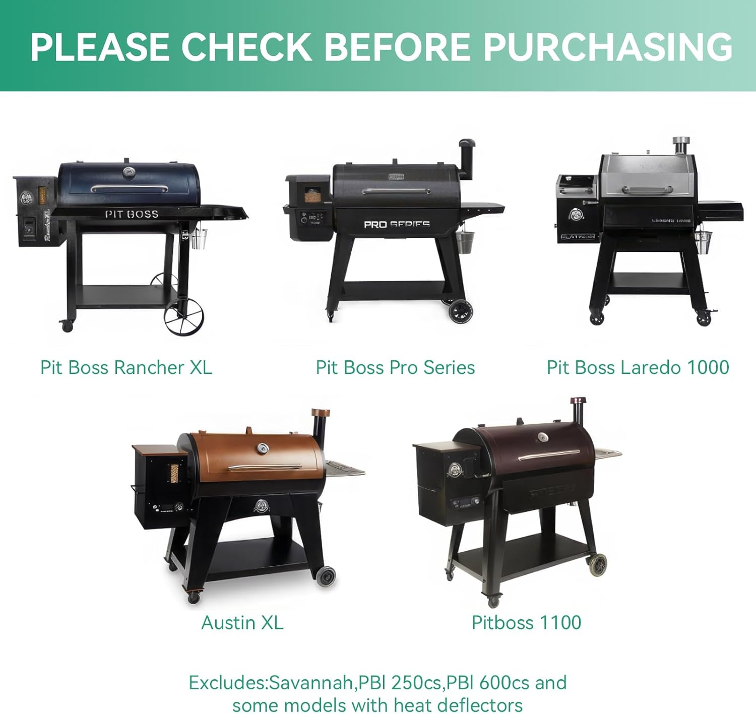 COGRICHBF Heat Deflectors for Pit Boss Pro Series 1150 1000, PB1100, Heavy-Duty Steel, Heat Deflector Module for Pit Boss -Enhanced Precision Temperatures and Reduced Pellet Dust image number 1