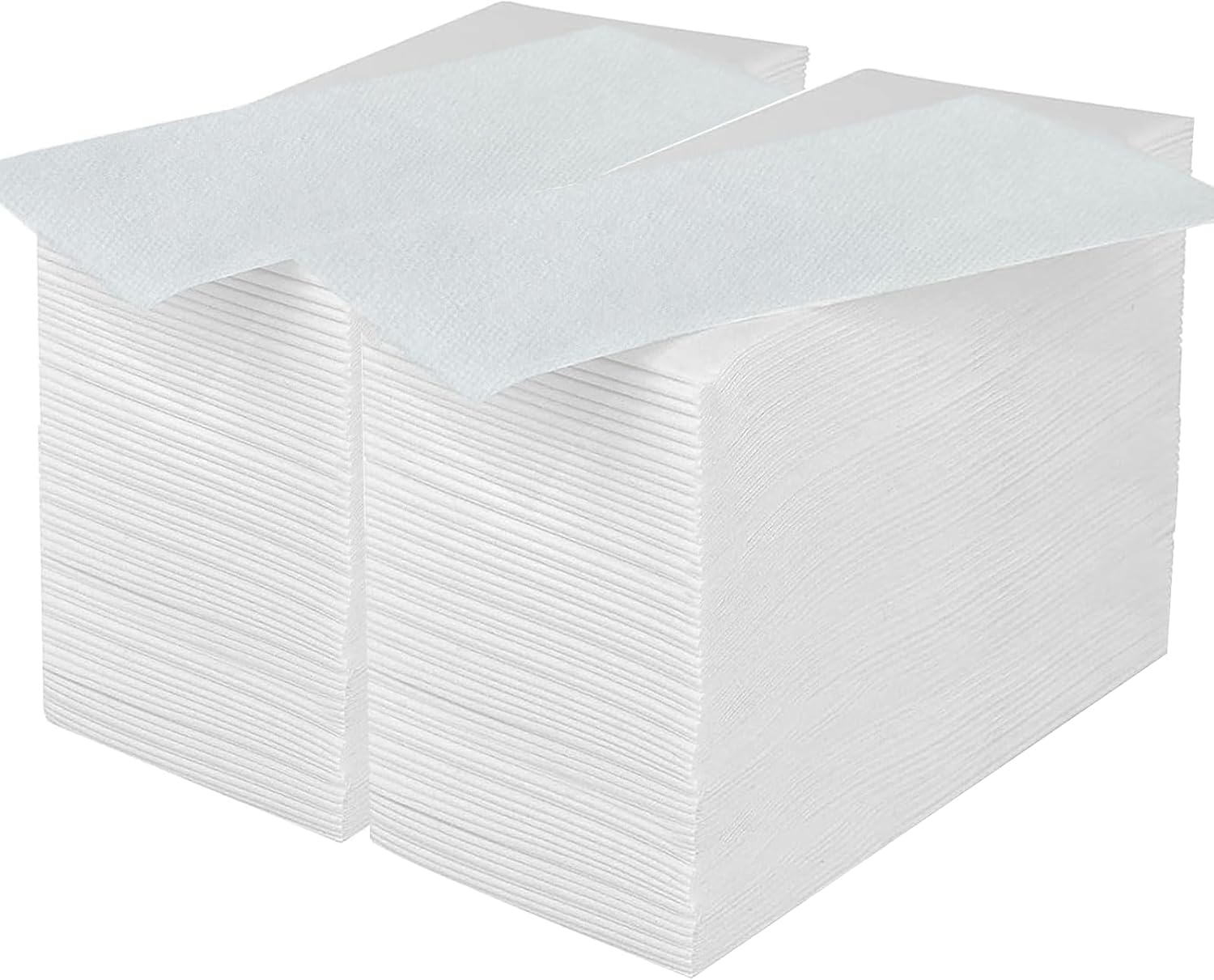 MBBUROYY Disposable Napkins Cloth like Paper Napkins Linen-Feel Guest Towels Paper Hand Towels Hand Napkins Cloth for Bathroom,Weddings, Parties,Dinners 200 Count, Inches- White,20&times;40Cm