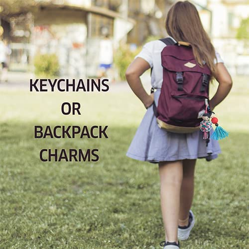 Chalk and Chuckles Keychain Dolls - Art and Craft Kit for Girls 9-12, Make 15 Keychains, DIY Creative Toys for Kids, Girls Age 8+ Year Old and Up, Adults image number 6