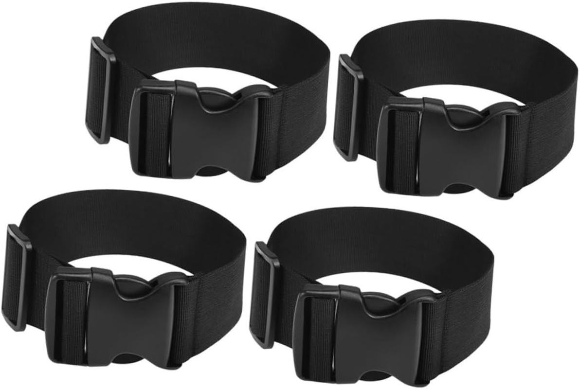 HOODANCOS 4Pcs Adjustable Nylon Luggage Buckle Straps Wide Long Outdoor Backpack Tie-Down Bands for Travel Camping Hiking with Quick-Release Buckle Easy Secure image number 3