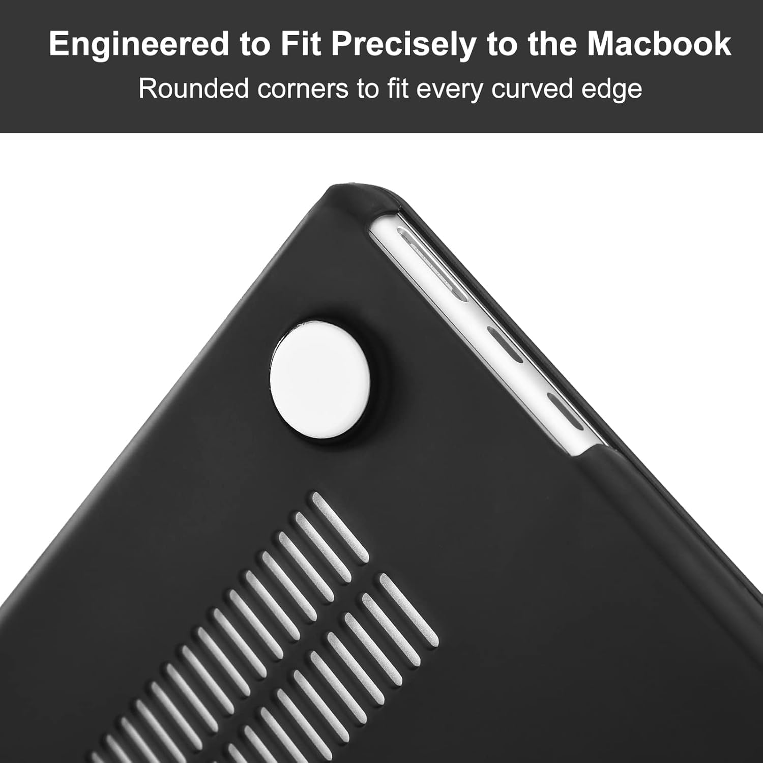 Eoocoo Compatible with Macbook Air 15 Inch Case 2025 2024 2023 M4 M3 A3241 A3114 M2 A2941 Liquid Retina Display, Plastic Hard Shell Case + Keyboard Cover + Screen Protector, Black image number 6