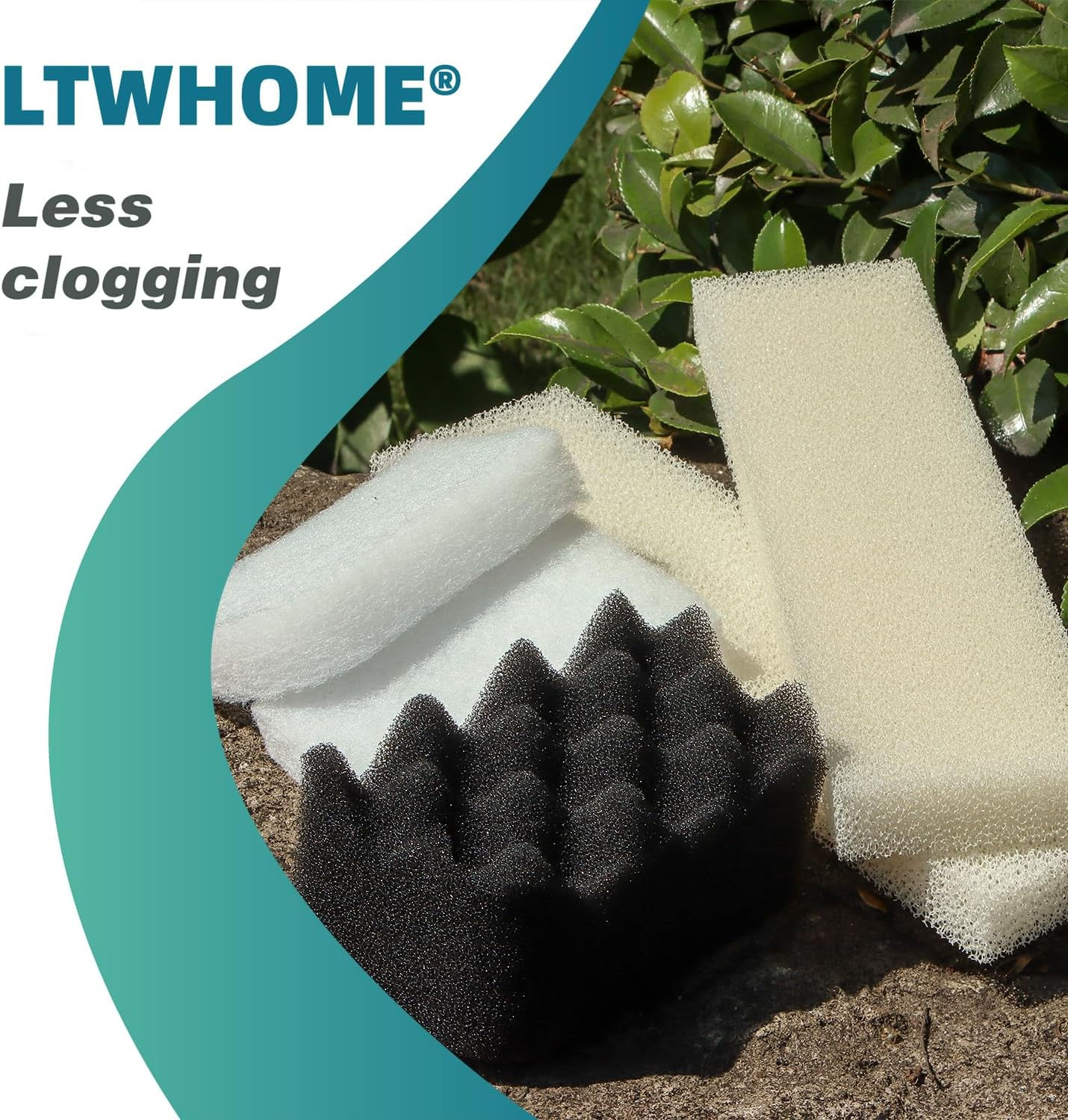 LTWHOME Value Pack of Foam Filters and Polishing Pads Set Fit for Fluval 404 405 406 (Pack of 30)