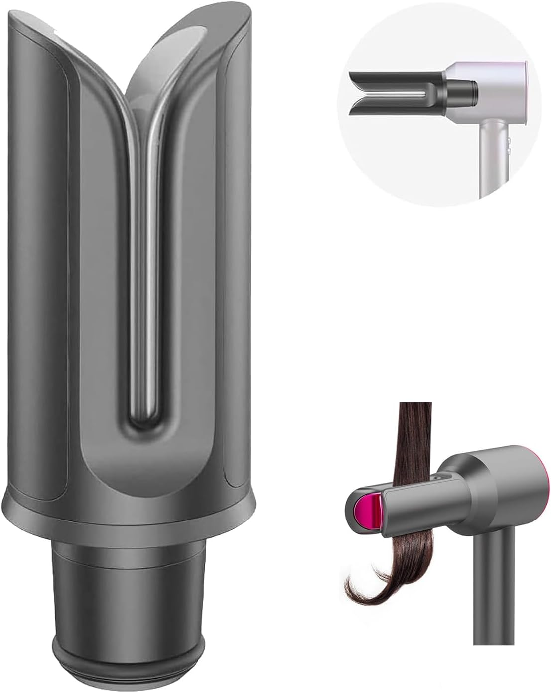 Hair Straightener Attachment Nozzle for Dyson Supersonic Hair Dryer HD15 HD08 HD01 HD02 HD03 HD04, Hair Dryer Hair Styling Plate Clip Straightening Tool Nozzle Replacement image number 6