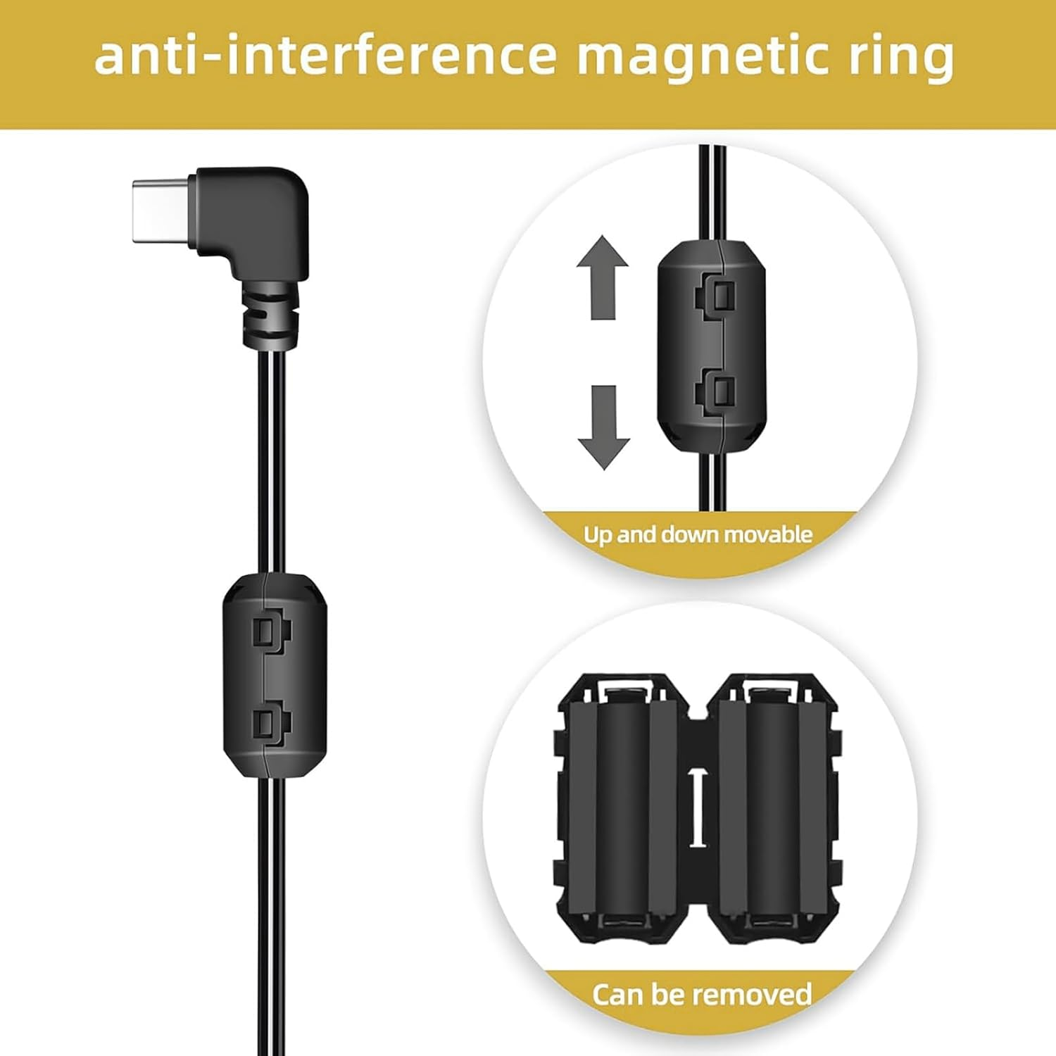 ACC Dash Cam Hardwire Kit with Voltage Indicator, Low Voltage Protection, 12V-24V to 5V USB-C Power Port, 24/7 Parking Mode, 3-Core Cable, Includes 4 Types / 8 Adapters & 6 Fuses for Dash Camera, GPS