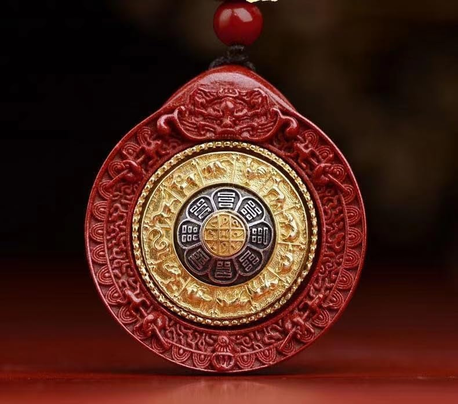 Natural Original Mineral Vermilion/Gossip Pendant/Zodiac Pendant/Mother'S Day, Birthday Gift