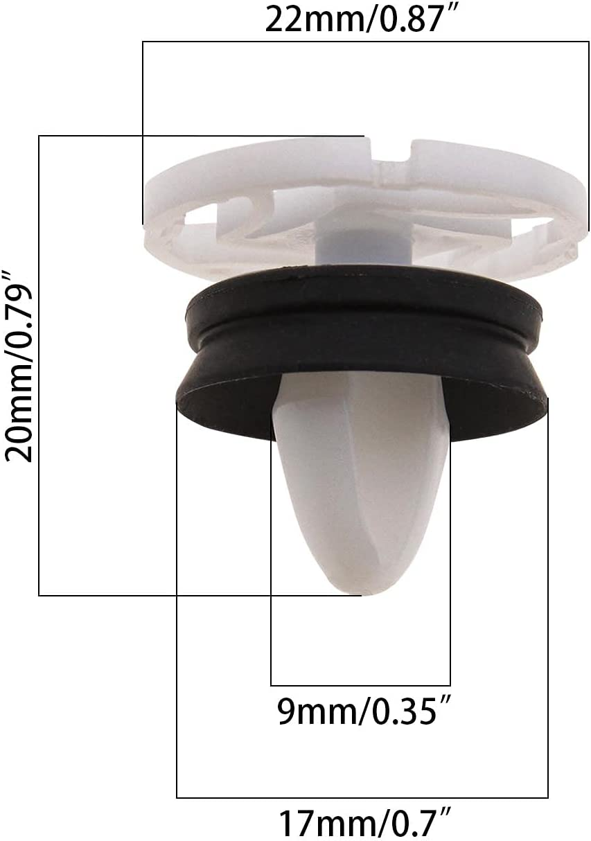 SING F LTD 30Pcs Car Trim Door Panel Fixing Clips Fasteners Interior Parts 7703077476 Plastic Compatible with Peugeot 308 Compatible with Citroen DS4 Compatible with Renault Megane III & Laguna III