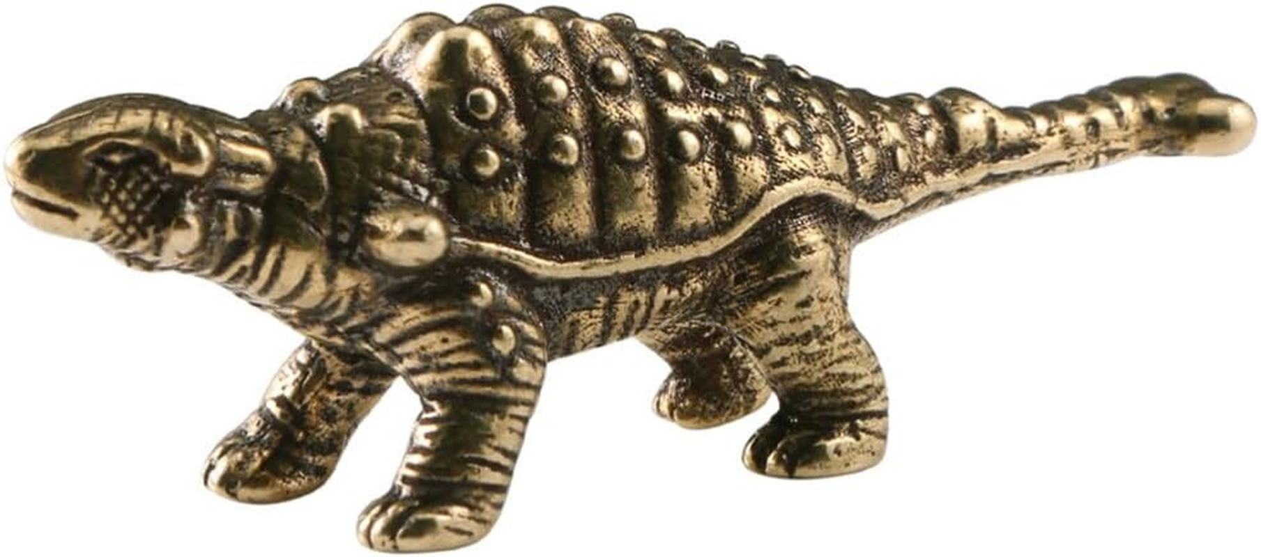 Angoily Brass Dinosaur Ornament Decor Brass Figurine Brass Dinosaur Statue Brass Ornaments Brass Dinosaur Figure Brass Paperweight Chinese Ornaments Antique Copper Ornaments image number 4