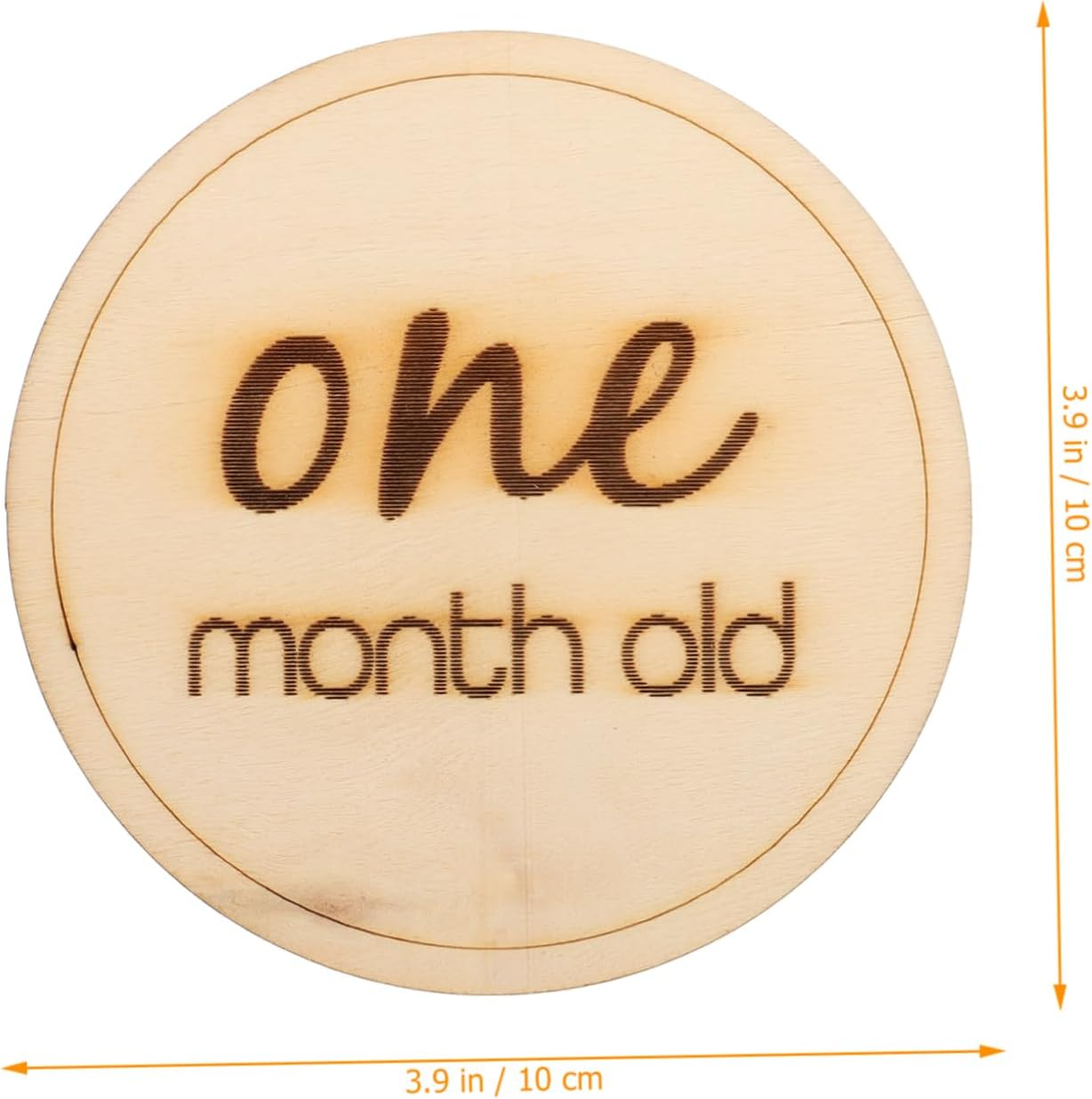 12Pcs Wooden Monthly Milestone Cards Natural Growth Recording Props for Newborn Photography for Tracking First Year image number 1