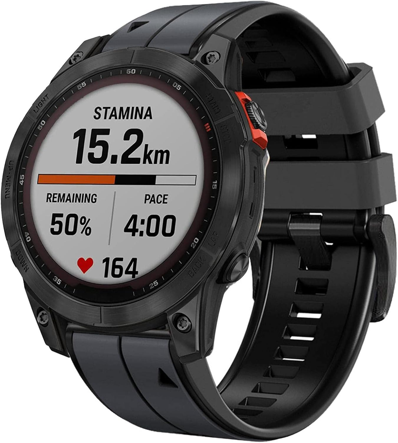 Abanen Quick Fit Silicone Watch Bands for Garmin Fenix 8 51Mm / Fenix 7X / Fenix 6X / Fenix 5X / Instinct 2X,Soft Sport Bicolor Waterproof Wristband Strap for Epix Pro 51Mm,Tactix 7 Pro