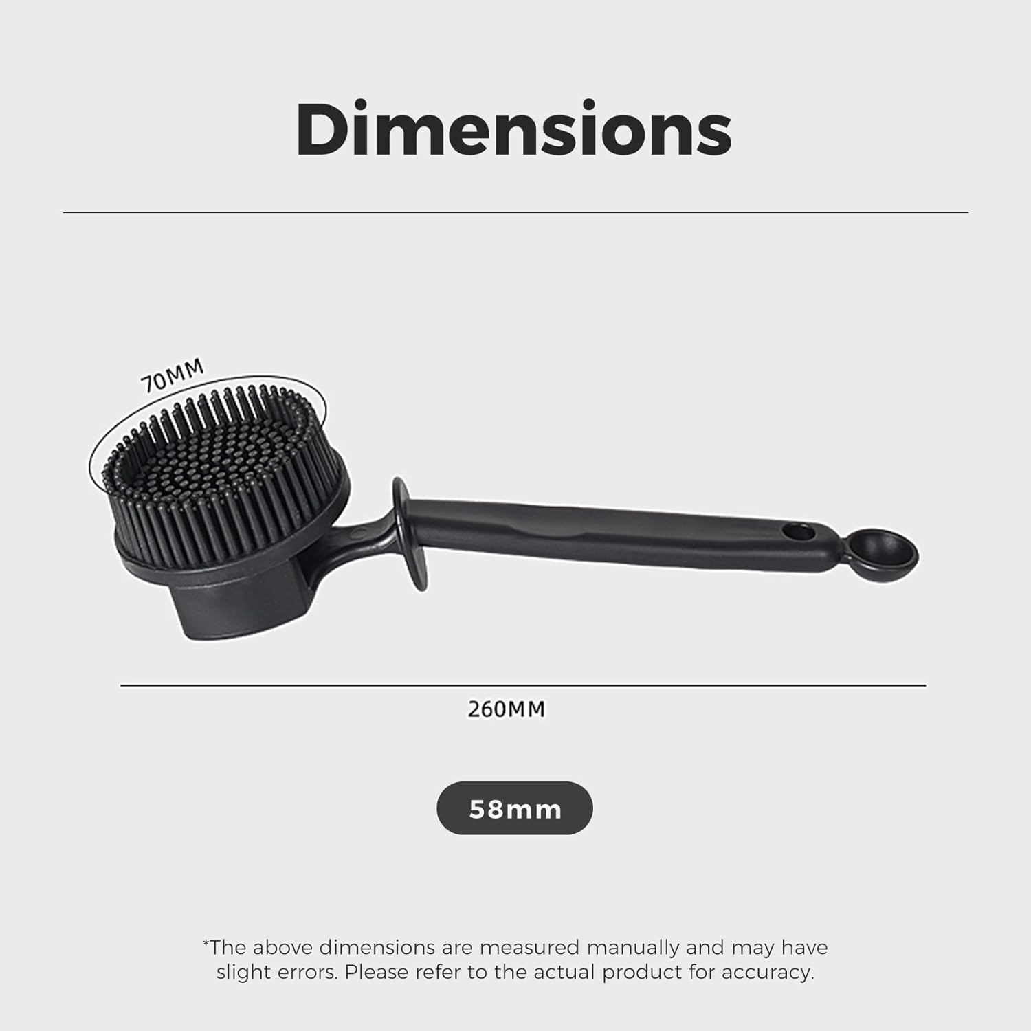 Cleaning Brush, Caffobiz Silicone Brush 58Mm Espresso Machine for Breville - Non-Scratch Portafilter, Caffobiz with Extra Replacement Head, Soft Silicone Washing Bristles, for Home Hotel, Cafe, Pub image number 3