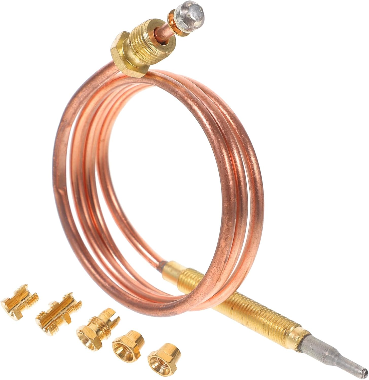 Gadpiparty Fireplace Thermocouple Temperature Sensor for Stove Oven BBQ Grill Replacement Threaded Thermocouple Probe for Precise Temperature Control and Safety Protection image number 3