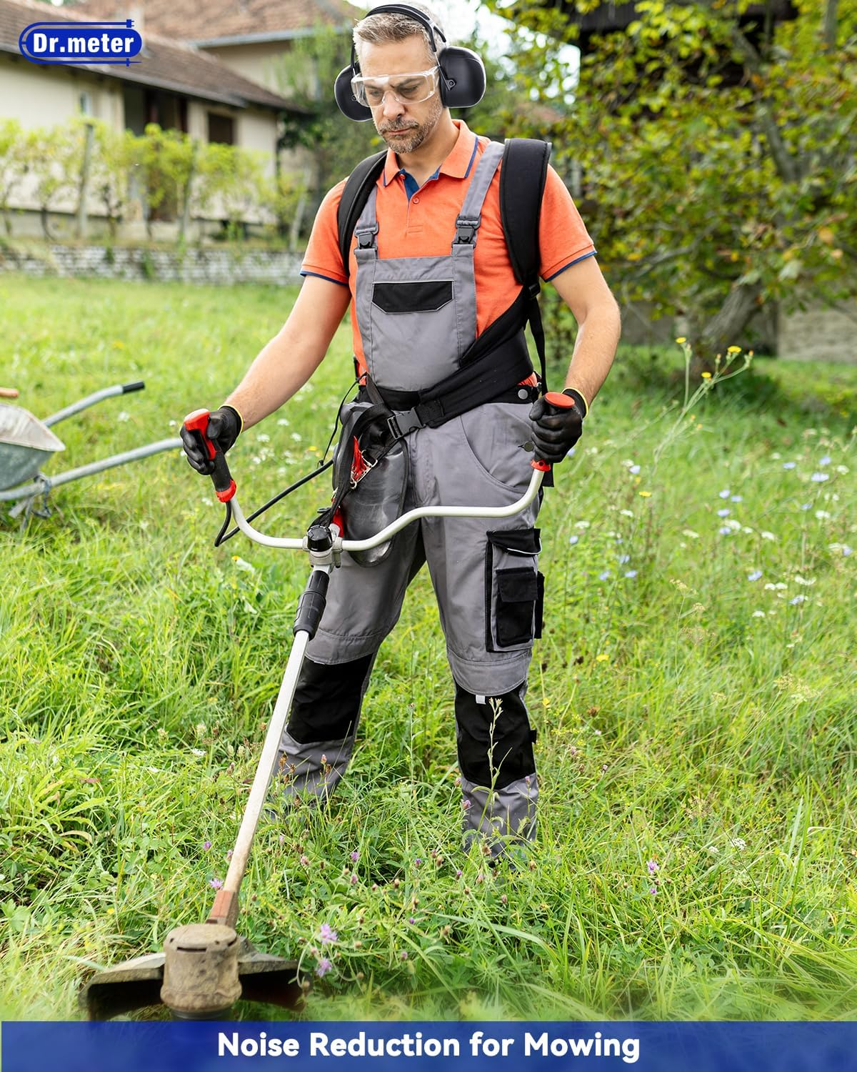 Dr.Meter Noise Reduction Safety Ear Muffs, SNR35DB Ear Protection Noise Canceling Headphones for Shooting Mowing Woodwork image number 6