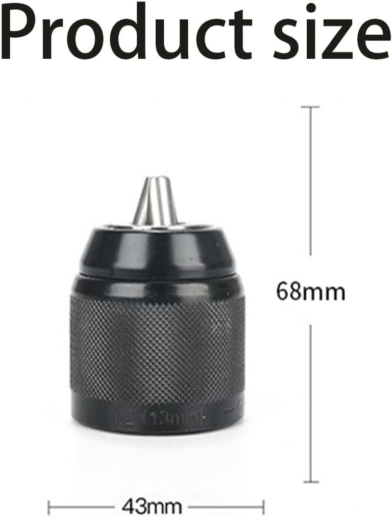 Keyless Hand Drill Chuck,Keyless Drill Chuck for Mount Clamping Capacity,Models Drill/Drivers Replaces Chuck,Multi-Purpose Hand Drill Chuck Adapter Parts Replacement image number 5