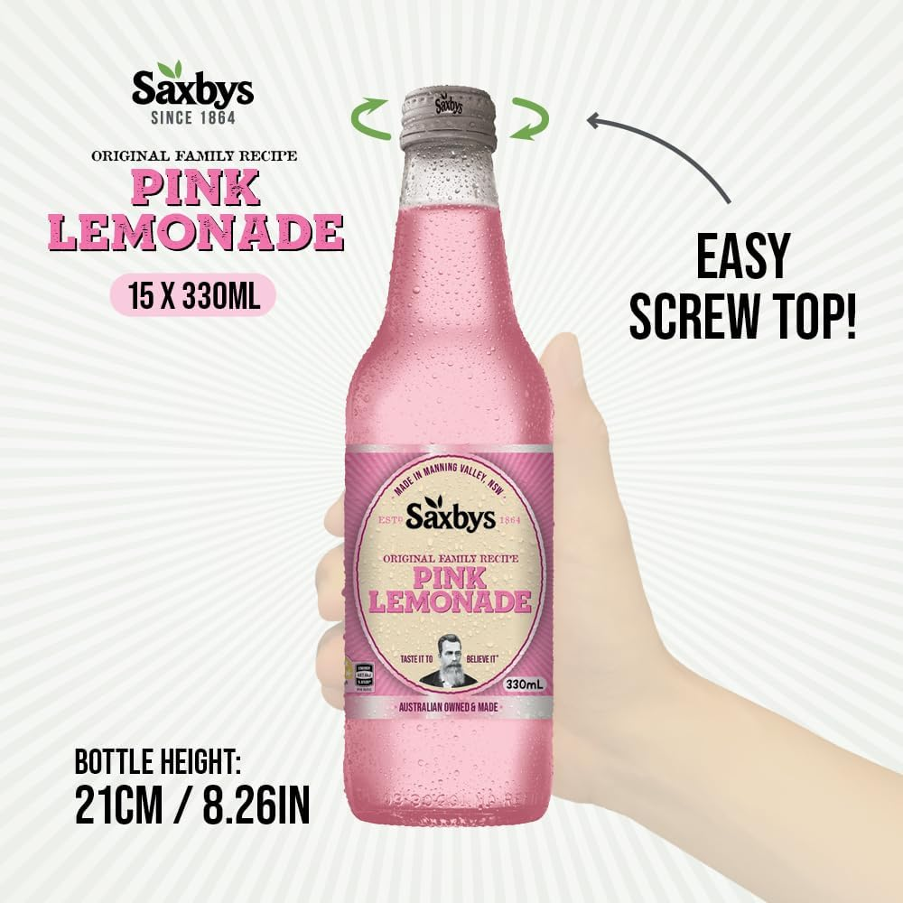 Saxby'S Pink Lemonade 330Ml X 15 image number 3