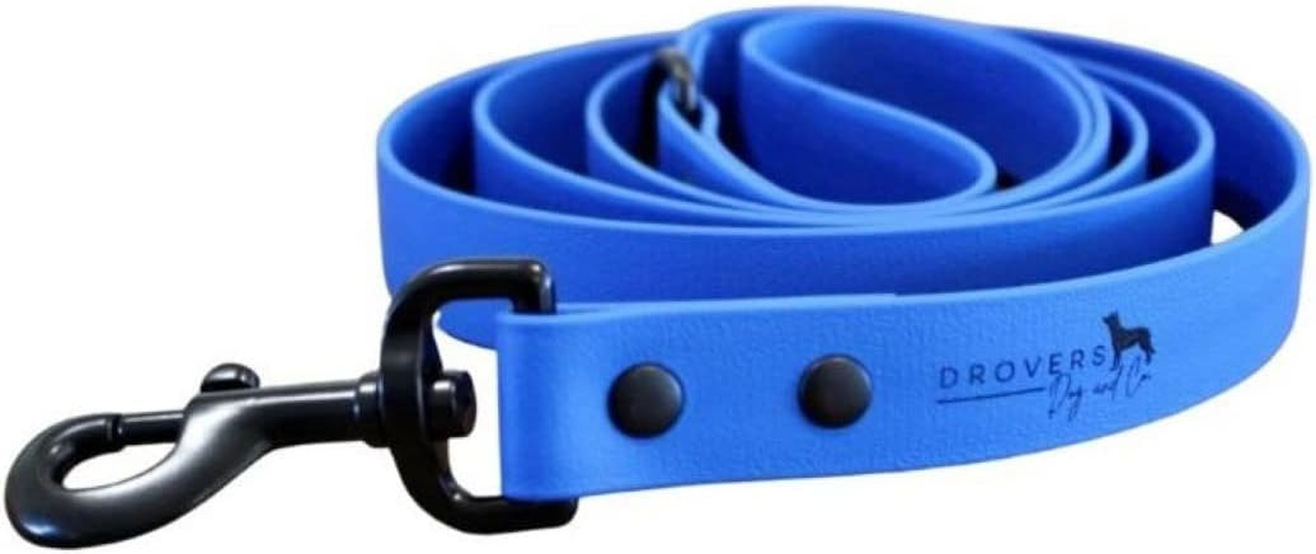 DROVERS Dog and Co Super Tuff Dog Lead - Stink Proof - Easy Clean - Extra Strong (Blue) image number 1