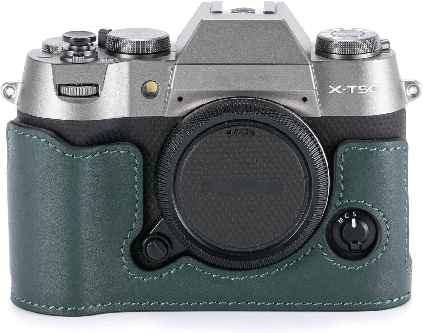 Tilta X-T50 Green Leather Camera Case Compatible with X-T50 1/4"-20 Thread TA-T71-LCC-GN image number 3