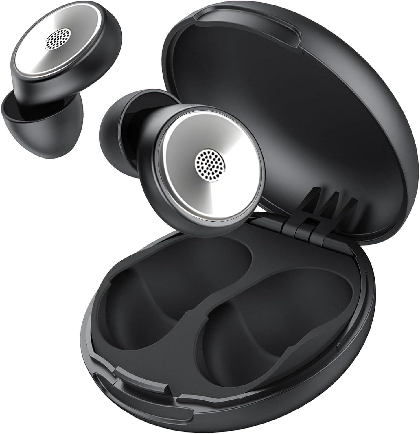 Ear Plugs for Sleeping - 58Db Noise Reduction,Ultra-Comfy Flexible Eco-Durable Silicone,Reusable Noise-Reducing Earplugs for Sleep,Focus,Travel,Concerts,With 8 Tips (XS - L)+Travel Case image number 2