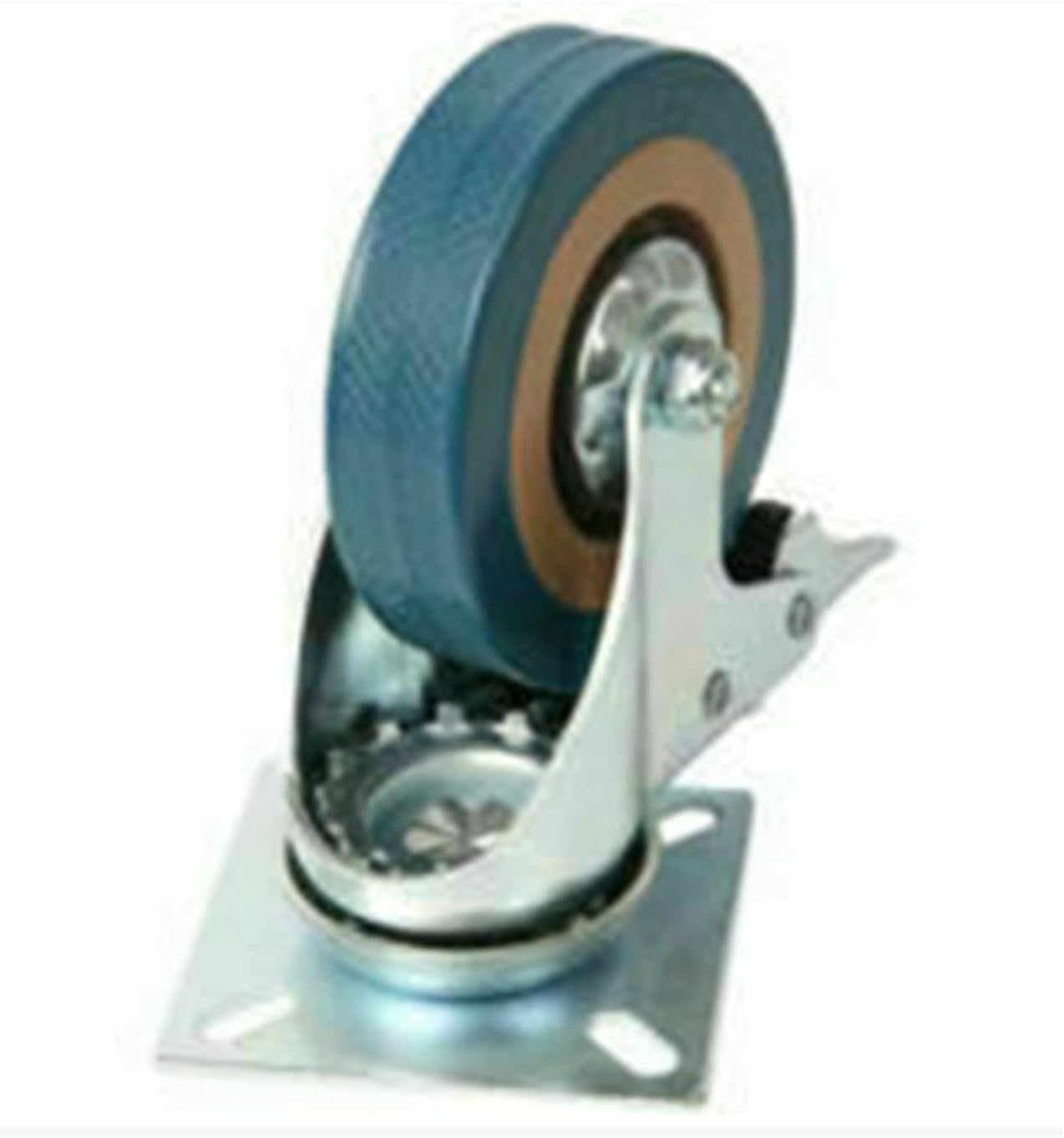 Acbbmns 4Pcs 3 Inch Caster Wheels with Brake, Heavy Duty Swivel Castors No Noise for Furniture Workbench Trolley