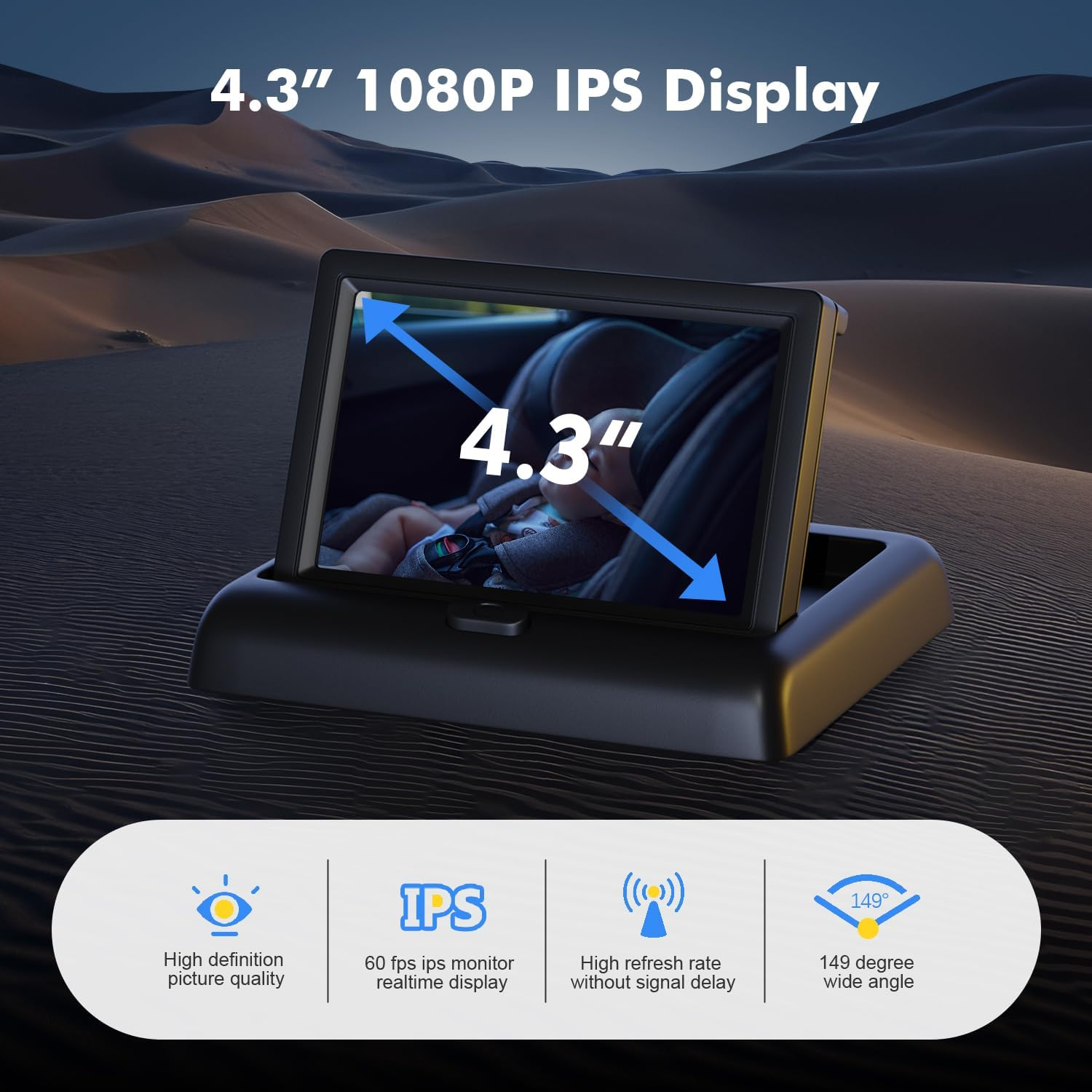 Itomoro Baby Car Camera, View Infant in Rear Facing Seat with Wide Crystal Clear View,Usb Easy Install Car Camera for Baby 1080P image number 1