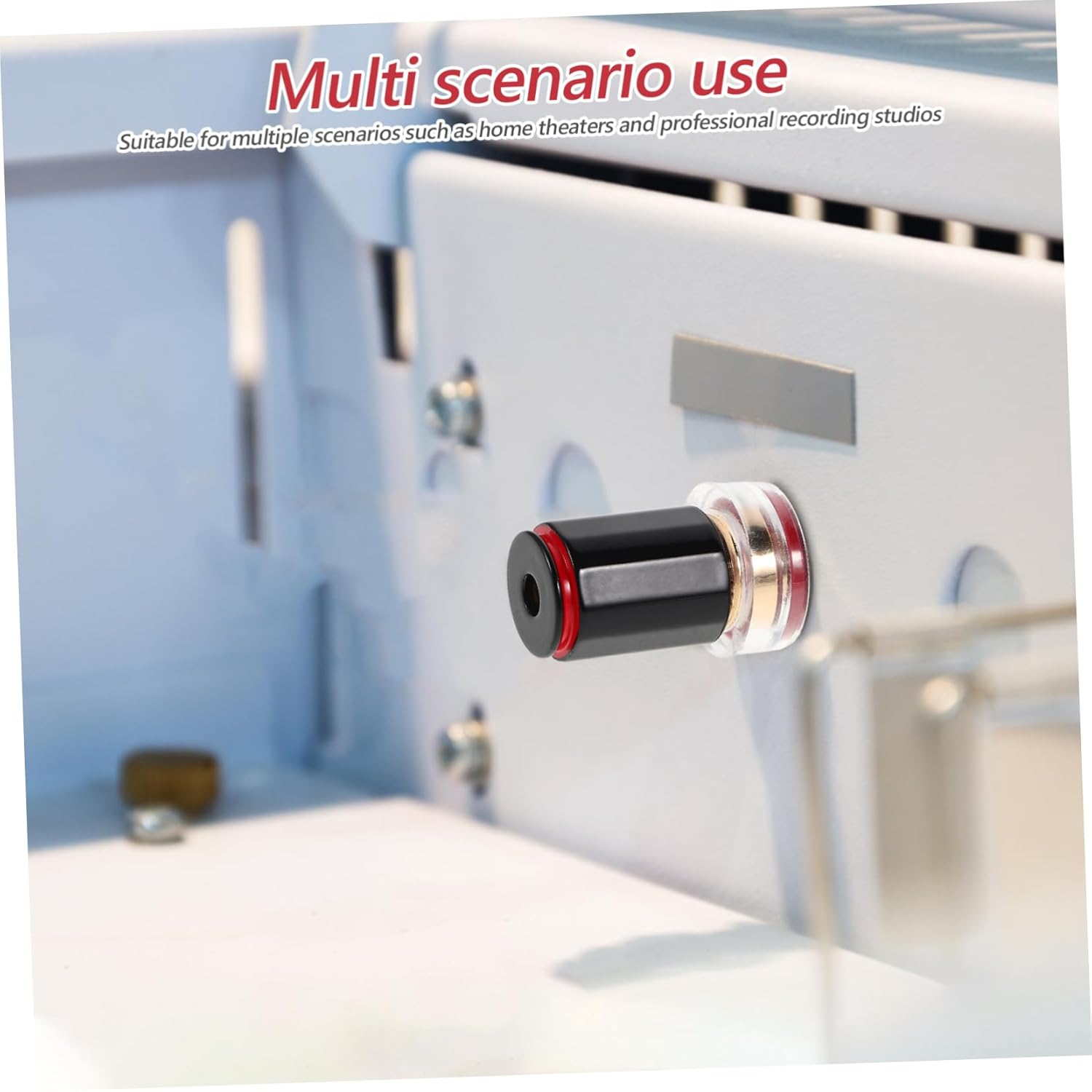 CANIGHT Hifi Speaker Binding Post Terminal No Soldering Banana Connector for Audio Systems Durable Speaker Cable Connector for Home Theater Studio Amplifiers image number 6