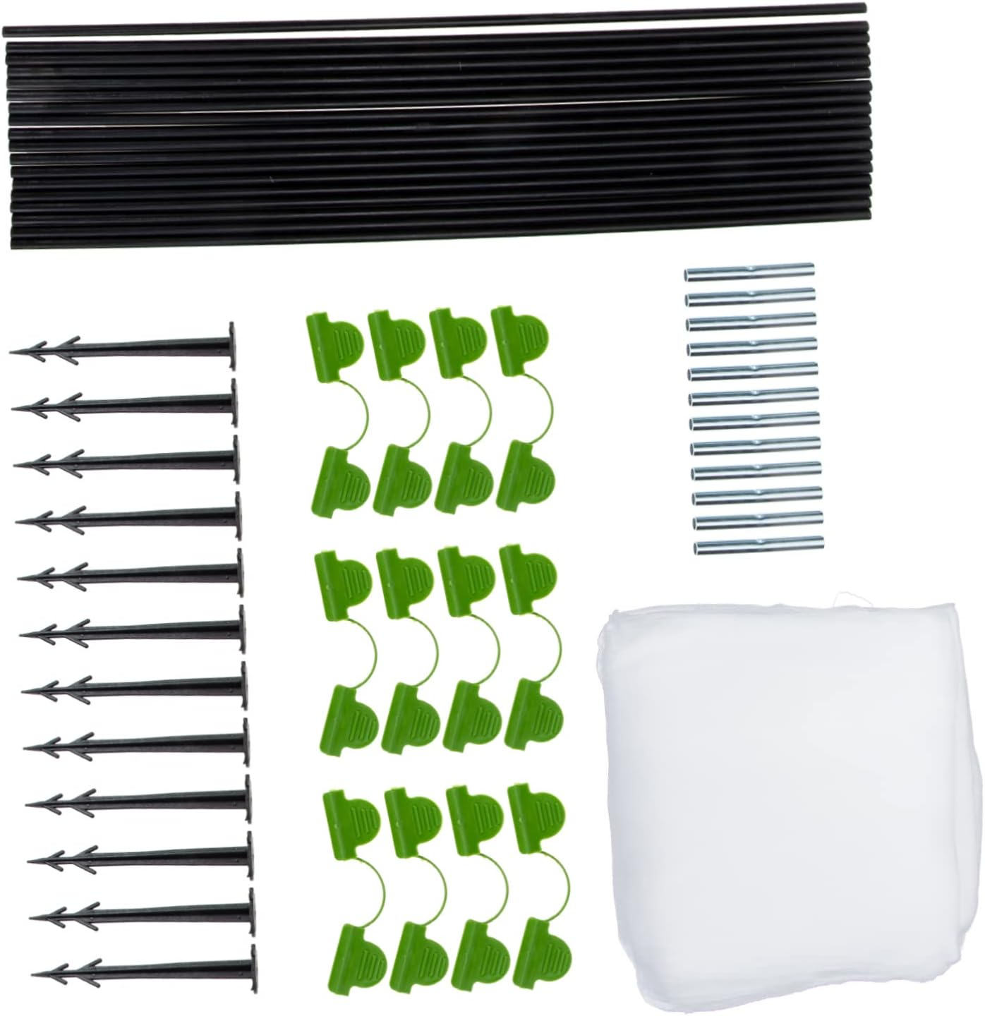 Bird Netting Garden Kit with Hoops and Pegs Raised Bed Cover Mesh for Vegetables Fruits Flowers Protection from Insects Birds and Animals Garden Netting image number 4