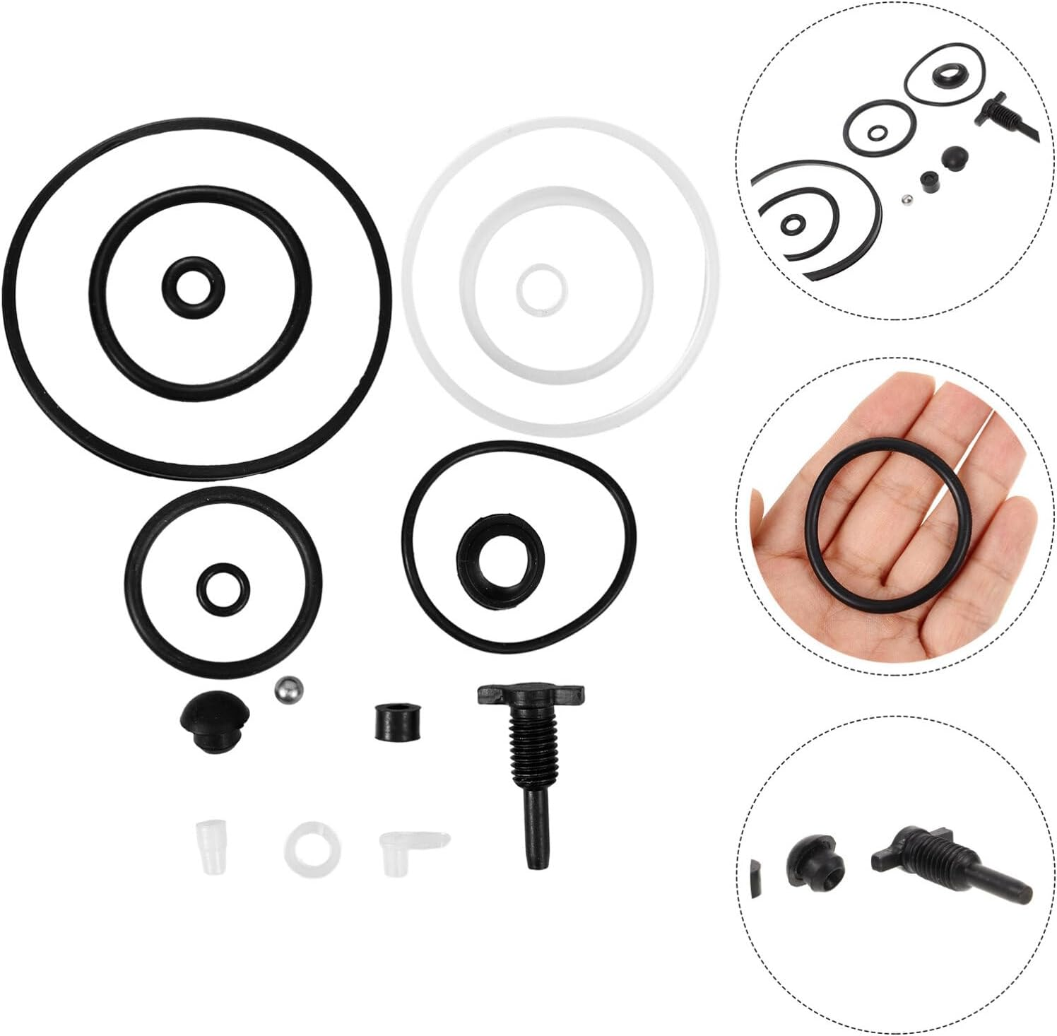 Iplusmile Jack Repair Kit Seal Ring Replacement Hydraulic Automotive Jack Parts Floor Trailer Repair Tools