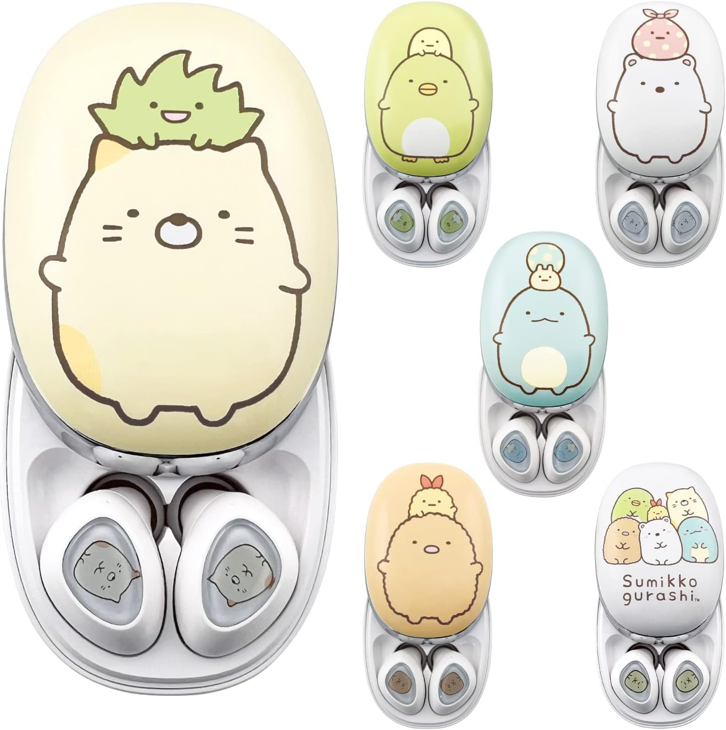 Tama Electronics Industries SX-BS69W-N Fully Wireless Earphones, Cat, Bluetooth 5.0, Microphone Included, Calls, Music Playback Time, up to 5 Hours of Continuous Talk Time, up to 57 Hours Standby image number 1