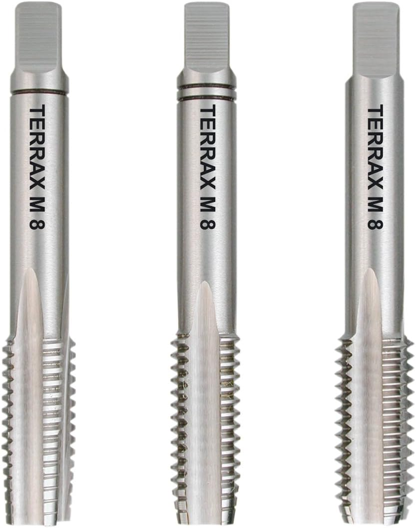 Ruko DIN352 Terrax HSS Hand Taps Set, M4 X 0.7 Mm Size