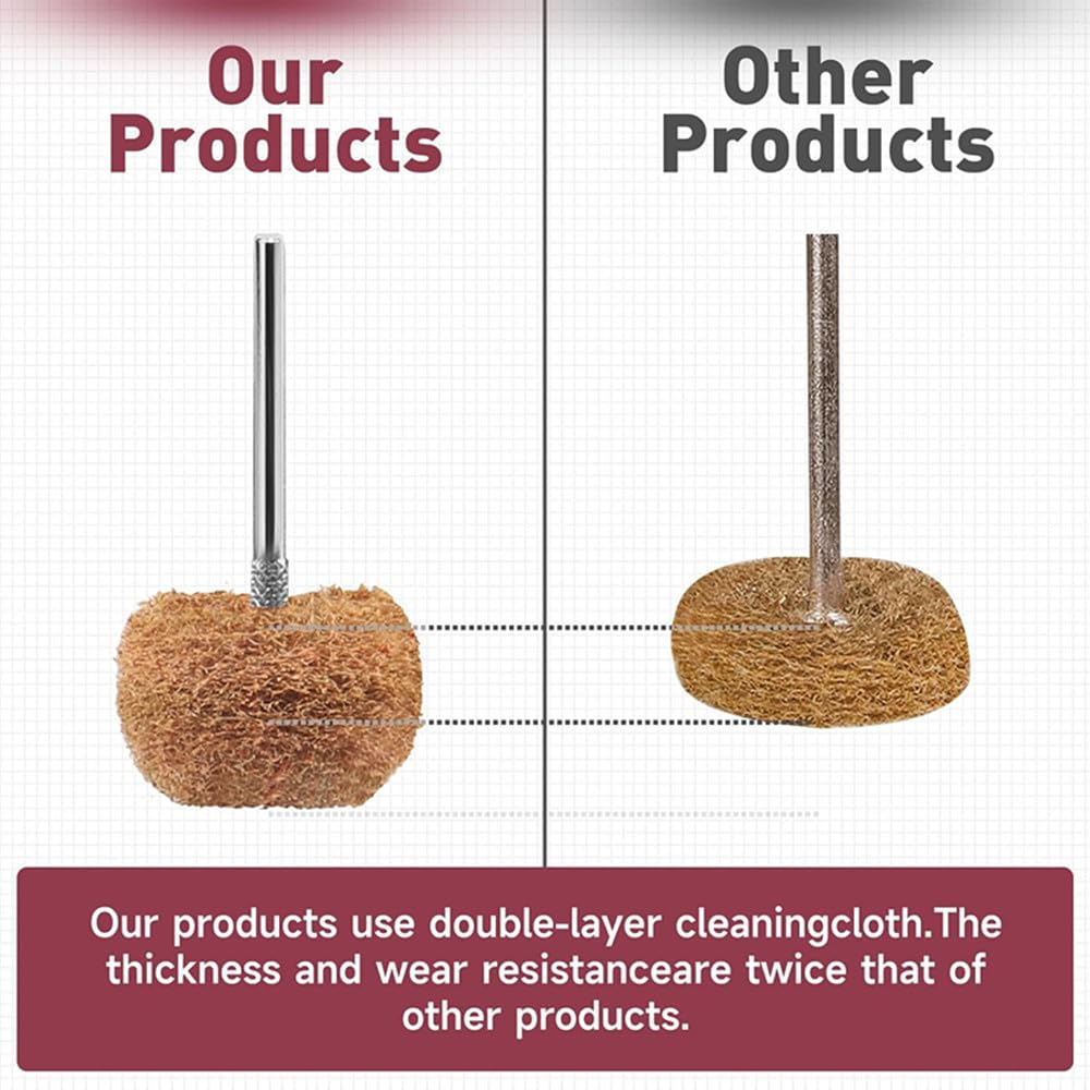 Walquicks 40 PCS 1 Inch Abrasive Buffing Polishing Wheel Set for Rotary Tool, Polishing & Buffing Kit with Abrasive Wheels, Rotary Tool Accessories for Metal, Wood, Plastic image number 2