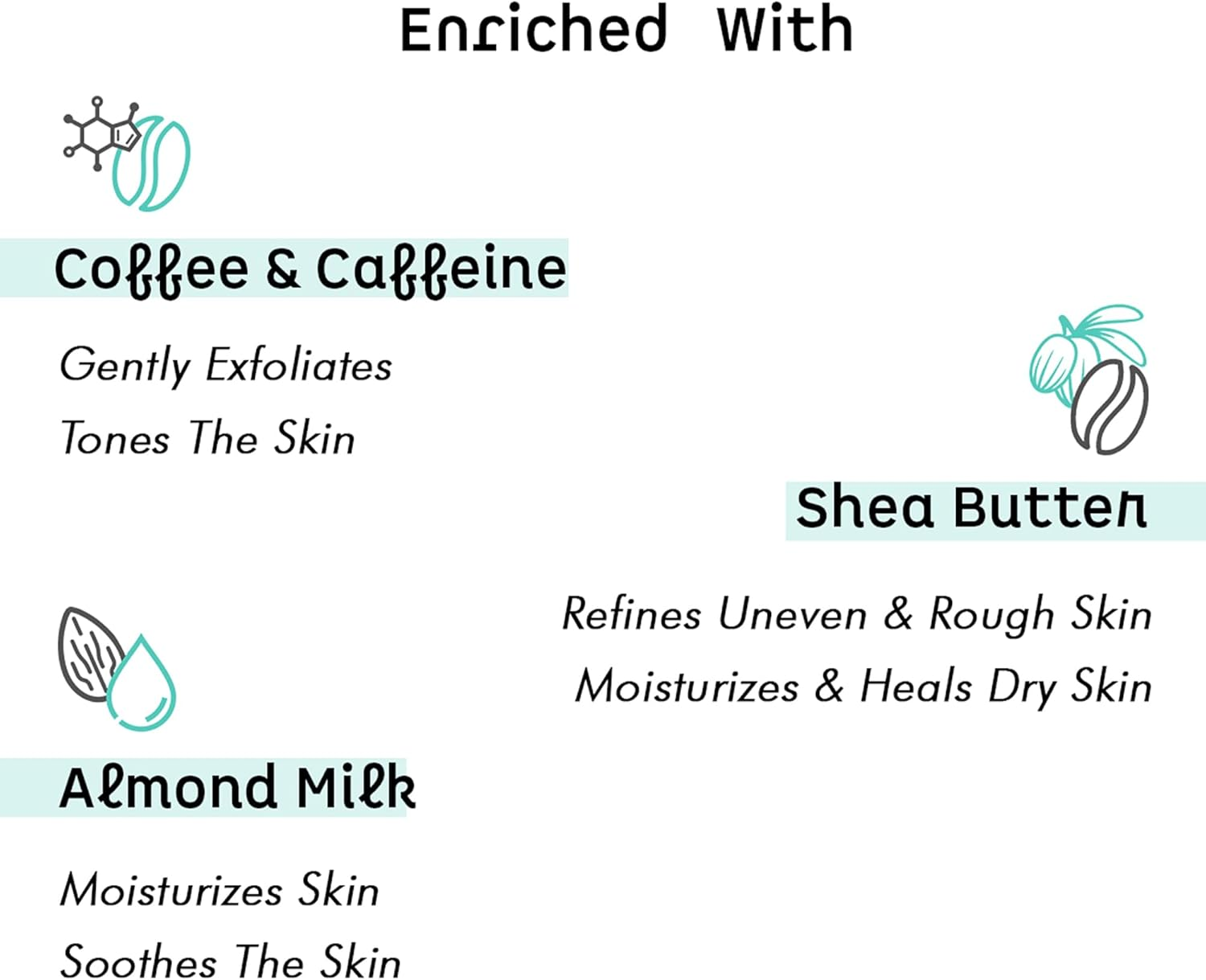 Mcaffeine Milky Brew Coffee Face Scrub - Face Cleanser for Glowing Skin - Face Wash Removes Tan and Blackheads - Almond Milk - All Skin Types - 2.6 Oz image number 3