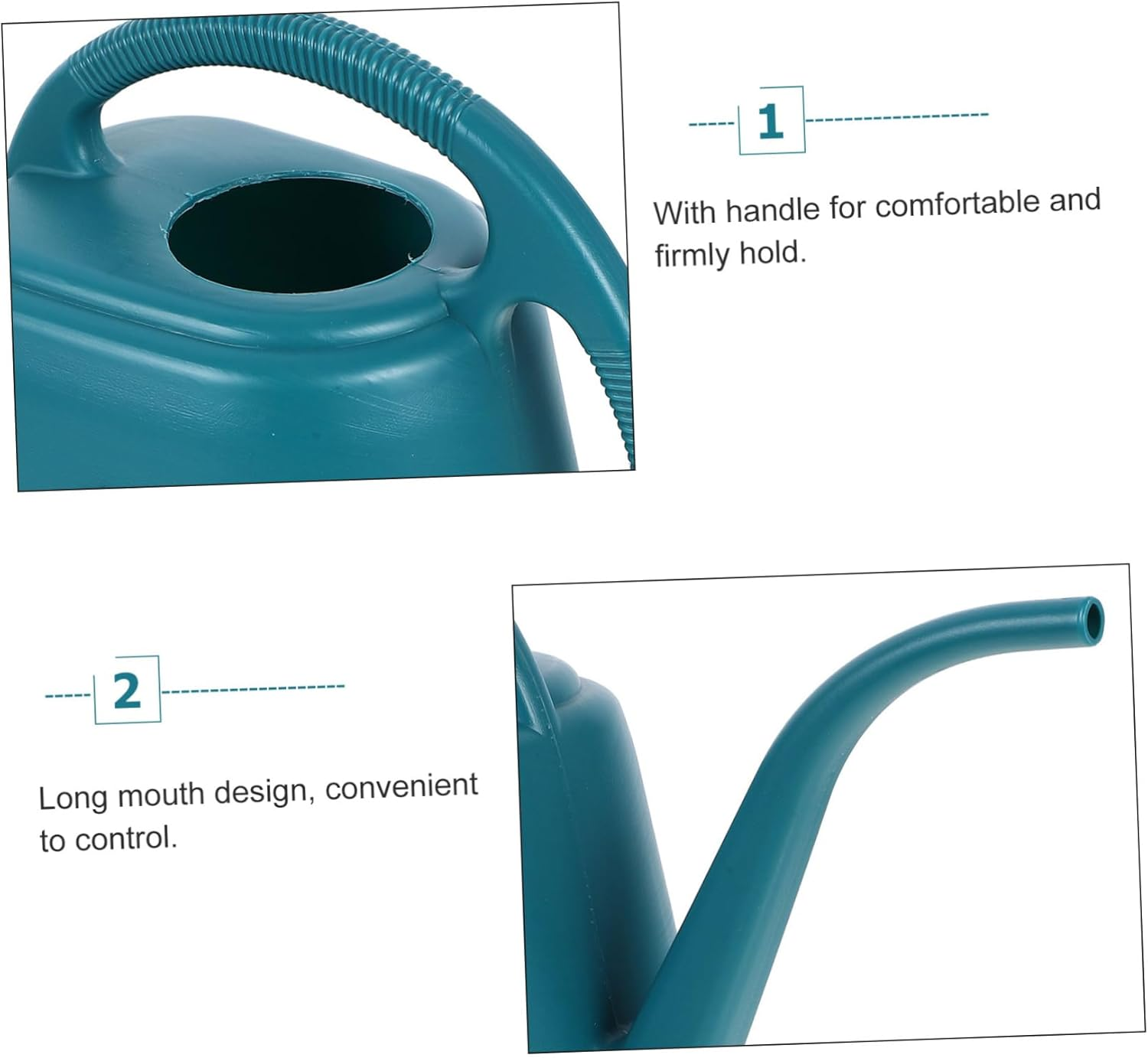 BESPORTBLE Plastic Watering Can Long Spout for Garden Sprinkler Can Water Flowers - White image number 7