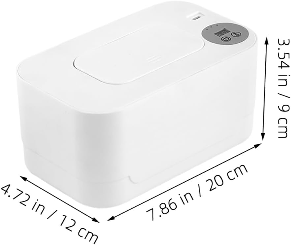 MAGICLULU Portable Wipes Warmer Heated Wet Wipes Dispenser Holder Warmer for Home Travel image number 5
